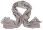 Preview: Scarf 100% Silk Paj unicolour grey